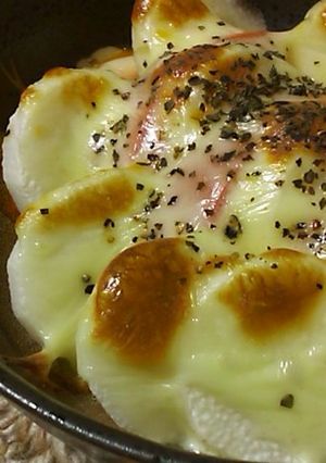 簡単3ステップ＊トマトと長いものチーズ焼-レシピのメイン写真