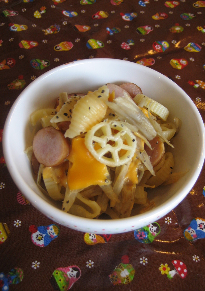 炒めごぼうとマカロニのとろ～りチーズ和え-レシピのメイン写真