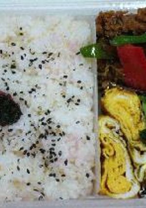 お弁当　豚肉とピーマン炒め-レシピのメイン写真