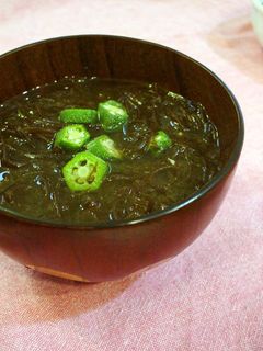 デトックス もずくとオクラの味噌汁-レシピのメイン写真