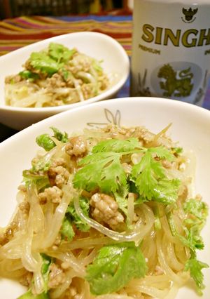 ★パクチーと春雨のタイ風簡単サラダ★-レシピのメイン写真