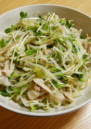 もやしと豚肉の薬味たっぷりドレッシング❀-レシピのメイン写真
