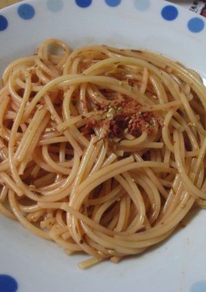 明太ふりかけで♪超簡単パスタ・スパ-レシピのメイン写真