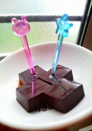 簡単＊生チョコみたいなチョコ寒天-レシピのメイン写真