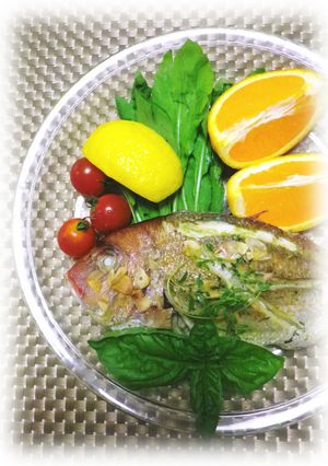 * イタリア風 ❤ 小鯛の香草焼き♪-レシピのメイン写真