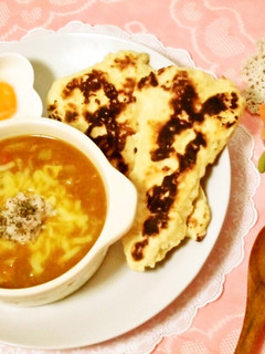 カレーに☆発酵なしで簡単時短な本格的ナン-レシピのメイン写真