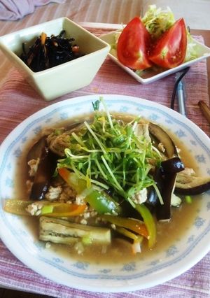 電子レンジで麻婆茄子-レシピのメイン写真