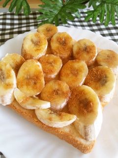 朝食に☆はちみつバナナトースト♪-レシピのメイン写真