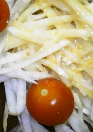 簡単ごまドレ大根サラダ-レシピのメイン写真
