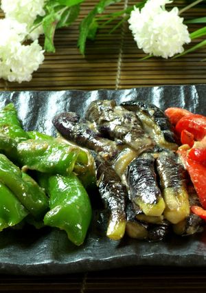 なすと万願寺唐辛子のごま酢-レシピのメイン写真