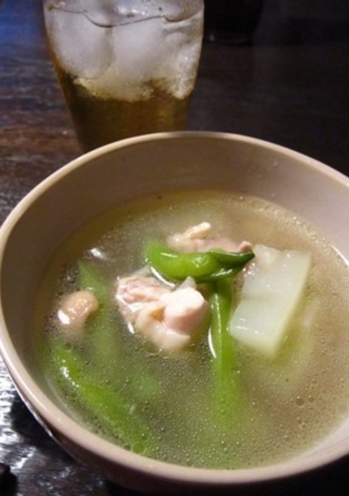 夕顔と鶏肉のスープ仕立て♪-レシピのメイン写真
