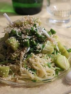 夏パスタ! ナスと薬味のカッペリーニ-レシピのメイン写真