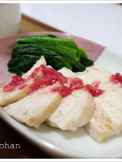茹で鶏の梅肉生姜たれ-レシピのメイン写真