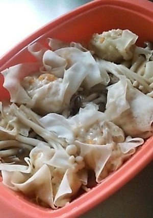 春巻きの皮で！鶏しゅうまい♪-レシピのメイン写真