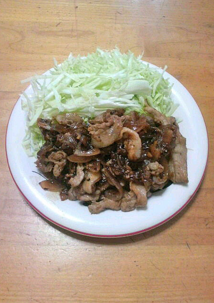 簡単すぎ☆しょうが焼き風？豚こま炒め-レシピのメイン写真
