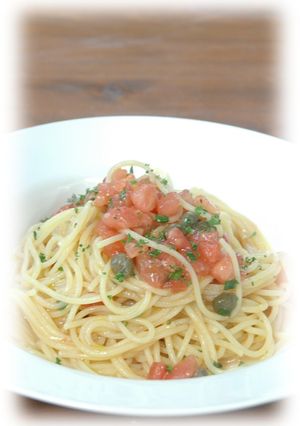 サッパリ！！トマトの冷製パスタ-レシピのメイン写真