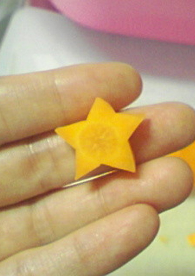 簡単！！星形野菜の切り方☆-レシピのメイン写真