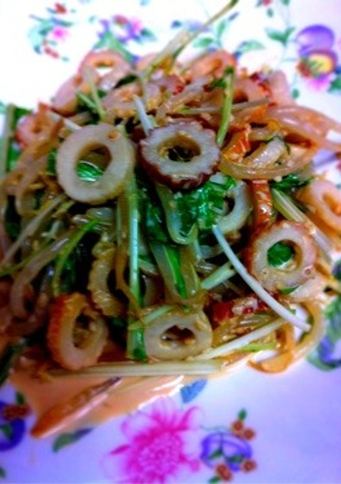 水菜と竹輪のマヨ醤油和え(^-^)-レシピのメイン写真