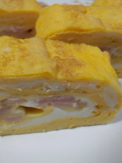 ハムチーズ卵焼き-レシピのメイン写真