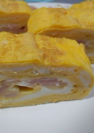 ハムチーズ卵焼き-レシピのメイン写真