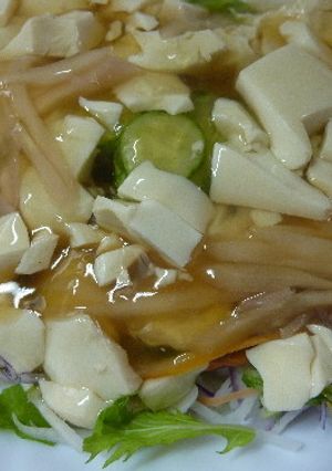 あんかけ豆腐サラダ（しょうが味）-レシピのメイン写真