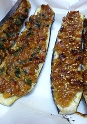 なすの肉味噌焼き-レシピのメイン写真