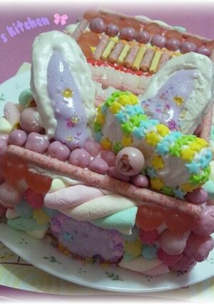 うさちゃん(・×・)お菓子の家-レシピのメイン写真