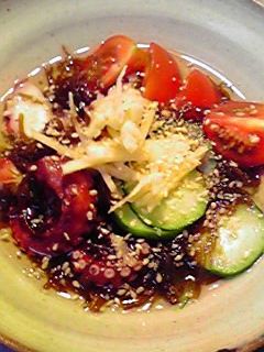 トマトもずく酢の物-レシピのメイン写真