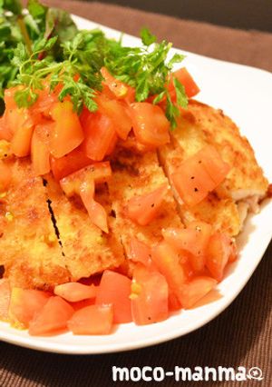 揚げないでやわらか♪トマトのチキンカツ＊-レシピのメイン写真