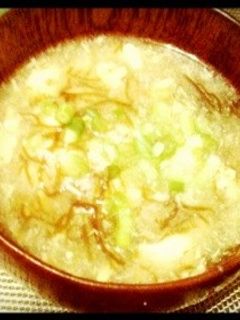 もずくのサンラータン風スープ-レシピのメイン写真