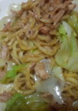 さっぱり？こってり？ツナマヨ焼きそば-レシピのメイン写真