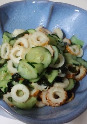 夏にサッパリ！ちくわときゅうりの酢の物✿-レシピのメイン写真