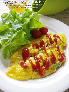 ルクエスチームロースターで!野菜オムレツ-レシピのメイン写真