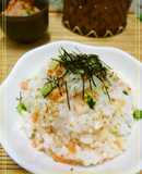新生姜とセロリと胡瓜の混ぜご飯