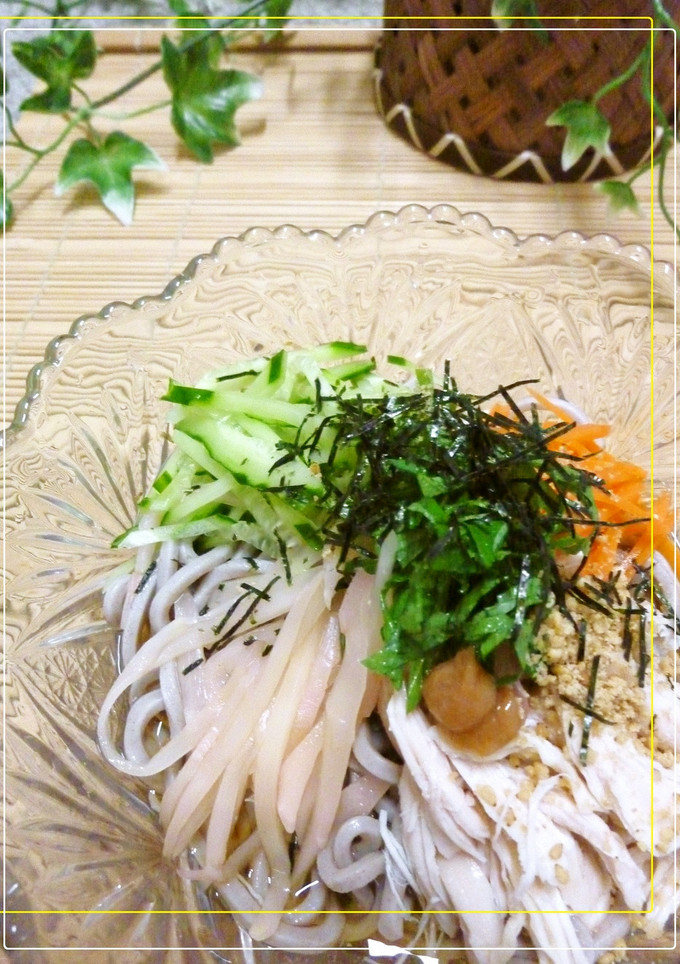 新生姜と野菜とささみの冷やしそば-レシピのメイン写真