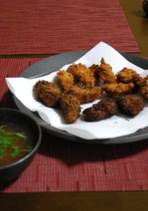 カツオのフライ　梅肉だし汁で-レシピのメイン写真