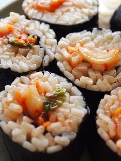 キムチうどん寿司-レシピのメイン写真