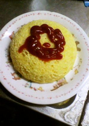残りご飯で簡単！たまごらいすケーキ！-レシピのメイン写真