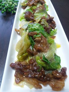 牛肉とレタスの炒め・中華風に♪-レシピのメイン写真