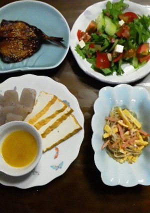もやしとなつかしいハムと錦糸卵のごまあえ-レシピのメイン写真