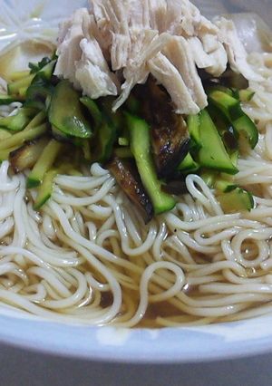 サッパリそうめんwith梅&塩こんぶ-レシピのメイン写真