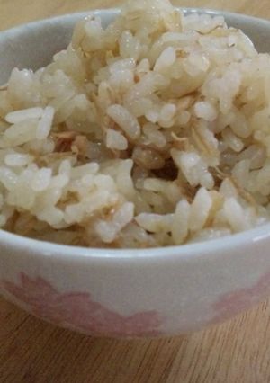 簡単！！ツナとなめたけの炊き込みごはん-レシピのメイン写真
