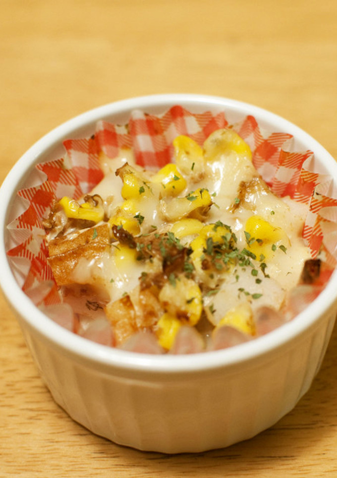 ちくわとコーンのおかかマヨチーズ焼き♡-レシピのメイン写真