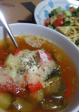 超簡単!イタリア‘風’トマトスープ-レシピのメイン写真