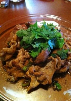 食欲そそる☆豚肉と大葉の醤油わさび炒め-レシピのメイン写真