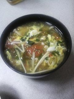 モロヘイヤとトマトのスープ-レシピのメイン写真