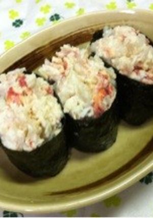 激簡単♪風味広がる簡単かにサラダ軍艦☆-レシピのメイン写真