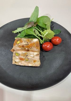 干柿と鶏のテリーヌ-レシピのメイン写真