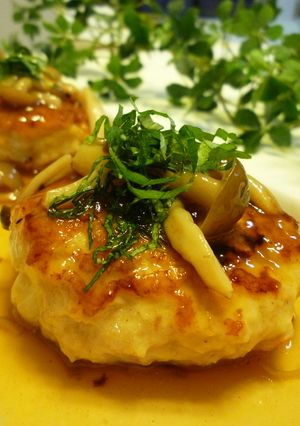 枝豆入り豆腐ハンバーグ★和風キノコ餡掛け-レシピのメイン写真