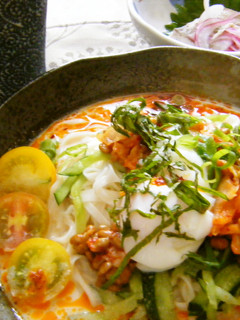 ピリカラ豆乳冷やしうどん-レシピのメイン写真